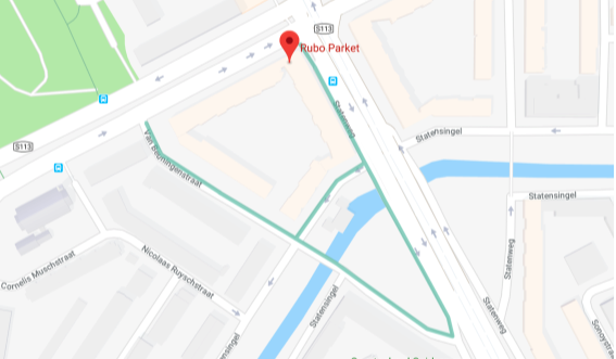 Route naar de showroom van rubo parket voor betaalbare pvc vloeren Rotterdam